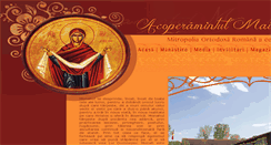 Desktop Screenshot of acoperamantulmaiciidomnului.com